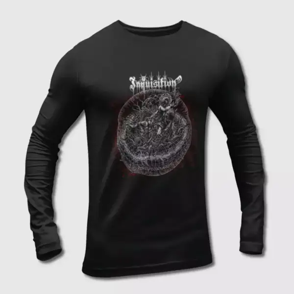 Inquisition Long Sleeve T-Shirt, Inquisition Bloodshed Across The Empyrean Altar Beyond The Celestial Zenith Long Sleeve Tee Shirt, Metal Merch