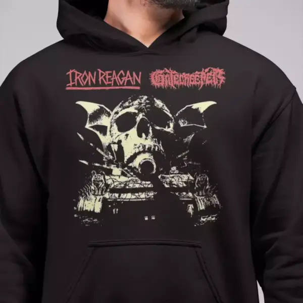 Iron Reagan, Gatecreeper Hoodie, Iron Reagan, Gatecreeper Hooded Sweatshirt, Hardcore Punk Merch - Image 2