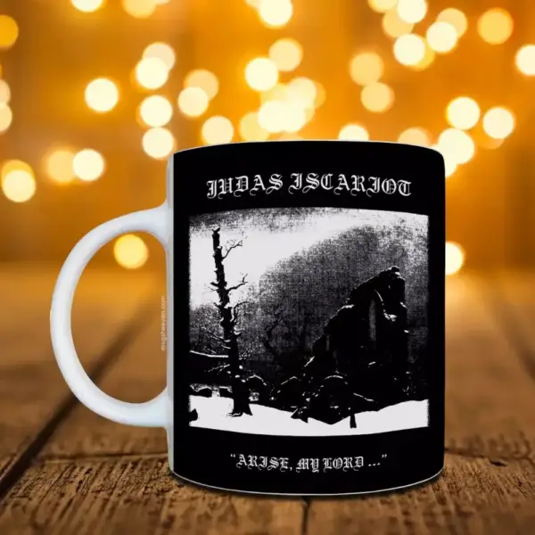 Judas Iscariot Mug, Judas Iscariot Arise My Lord Coffee Mug, Metal Merch, Black Metal