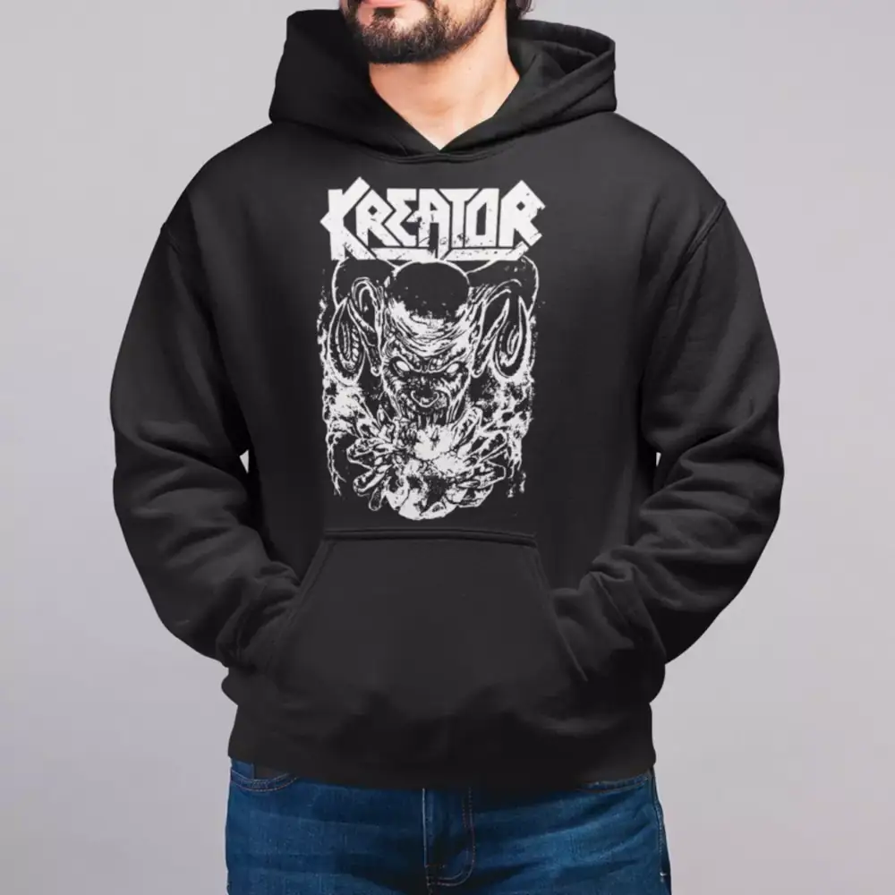 Kreator Band Hoodie Artwork, Thrash Metal Merch