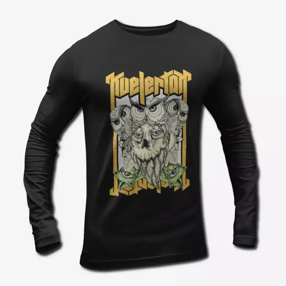 Kvelertak Owl Artwork Long Sleeve T-Shirt, Kvelertak Band Heavy Metal Merch