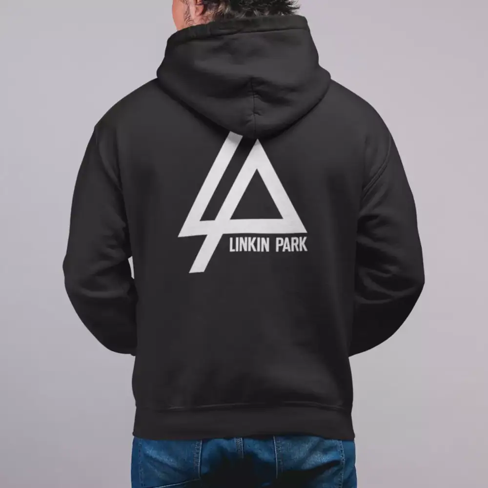 Linkin Park Hoodie, Linkin Park New Logo Hooded Sweatshirt - Image 2