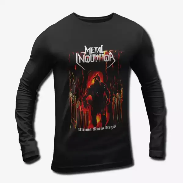 Metal Inquisitor Band Long Sleeve T-Shirt, Metal Inquisitor Ultima Ratio Regis Cover Long Sleeve Tee-Shirt, Heavy Metal