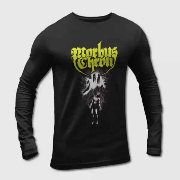 Morbus Chron Long Sleeve T-Shirt, Morbus Chron Logo Artwork Long Sleeve Tee-Shirt, Progressive Death Metal Merch