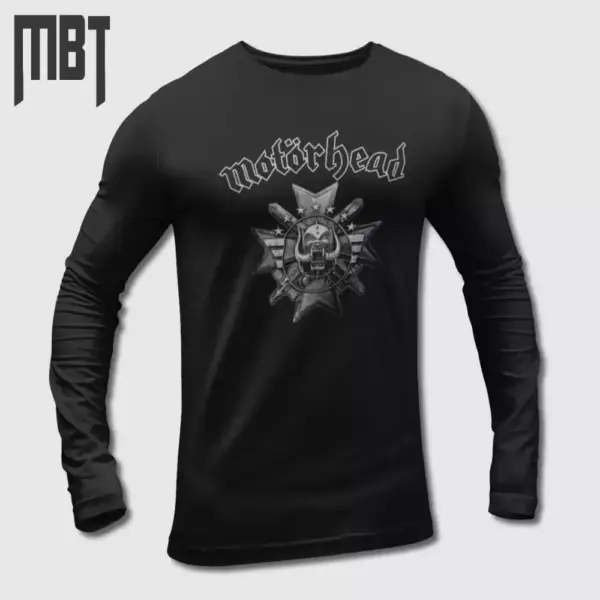 Motörhead Band Long Sleeve T-Shirt, Motörhead Logo Long Sleeve Tee-Shirt, Metal Merch