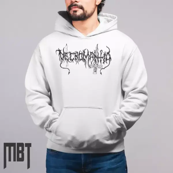 Necromantia Band Hoodie, Necromantia Logo Hooded Sweatshirt, Black Metal Merch
