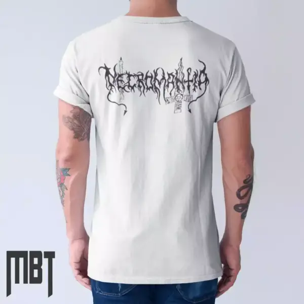 Necromantia Band T-Shirt, Necromantia Logo Tee-Shirt, Black Metal Merch - Image 2