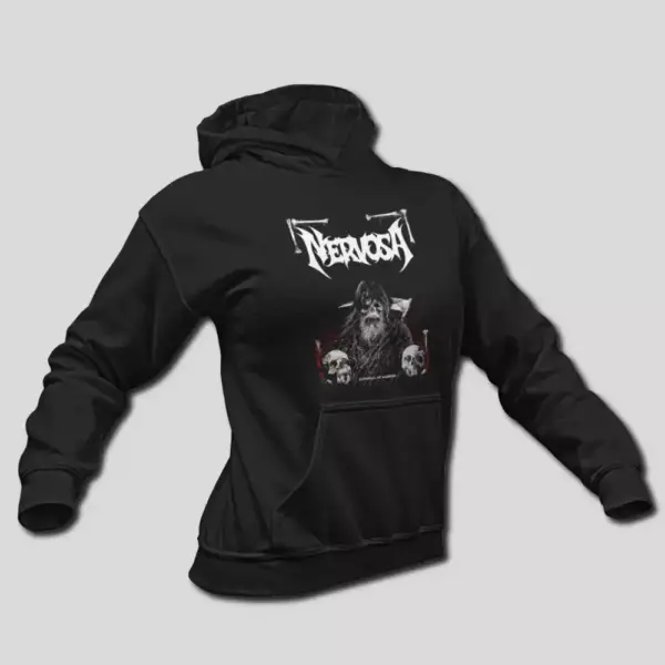 Nervosa Hoodie, Nervosa Downfall Of Mankind Hooded Sweatshirt, Thrash Metal Merch