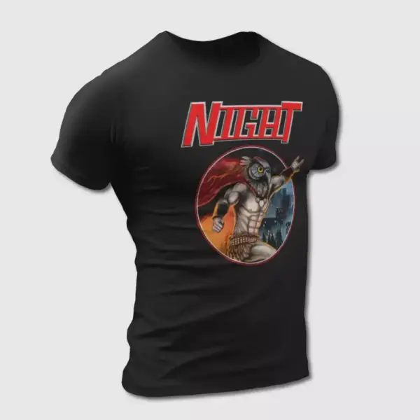 Night Band T-Shirt, Night Logo Tee-Shirt, Heavy Metal Merch