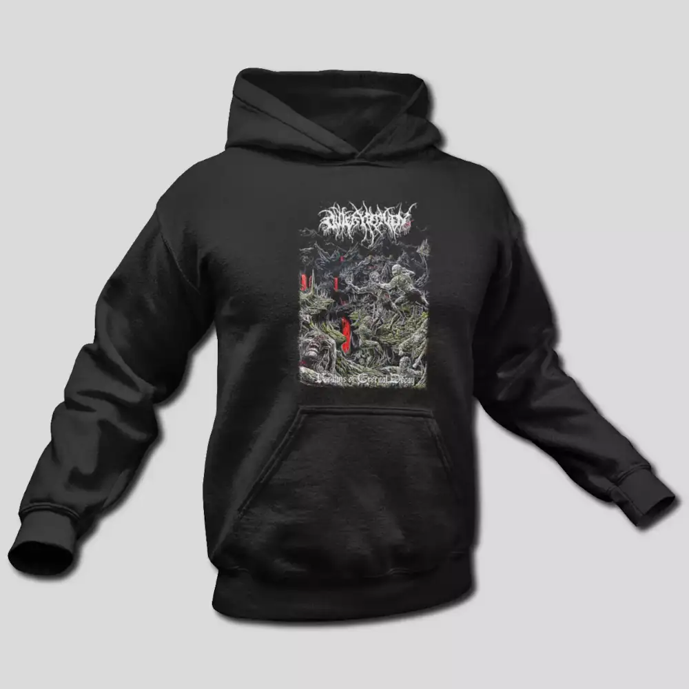 Outer Heaven Hoodie, Outer Heaven Realms Of Eternal Decay Hooded Sweatshirt, Doom Metal Merch - Image 2