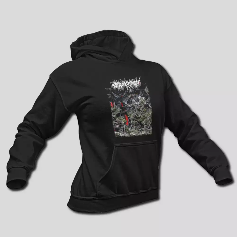 Outer Heaven Hoodie, Outer Heaven Realms Of Eternal Decay Hooded Sweatshirt, Doom Metal Merch