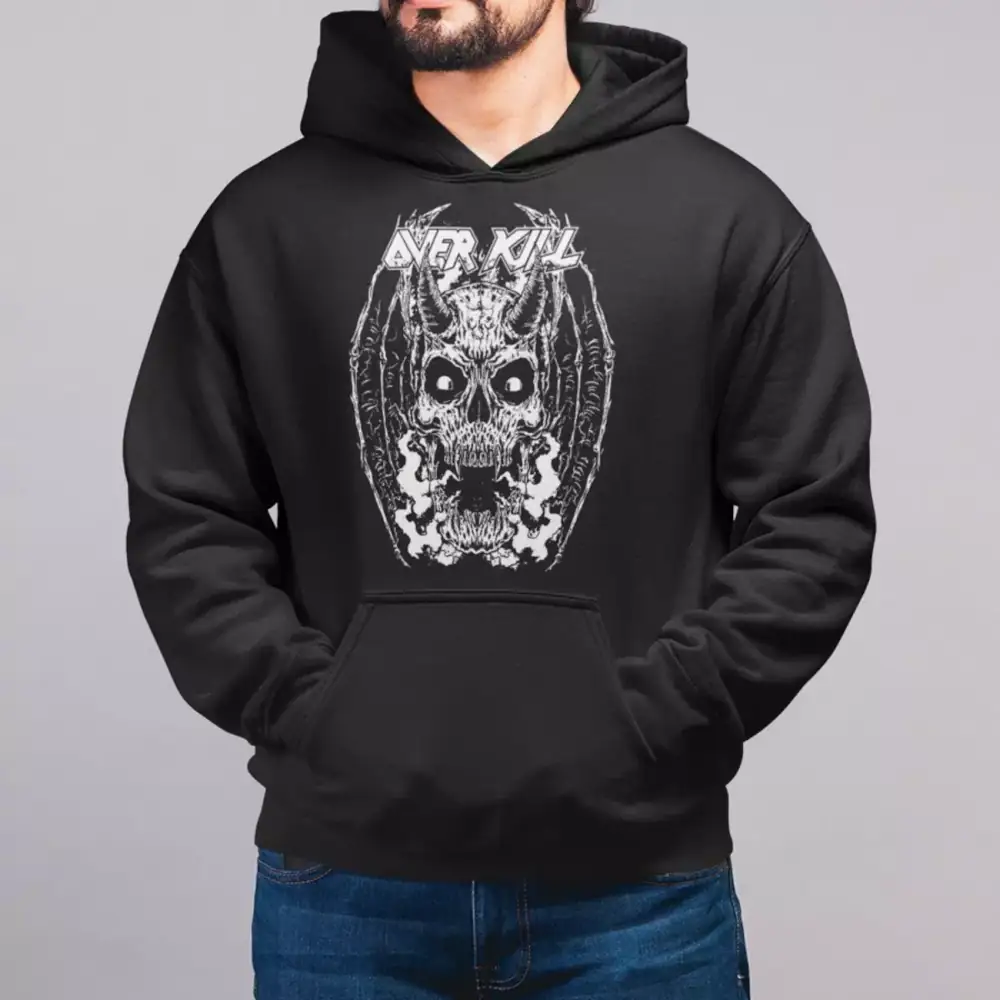Over Kill Band Hoodie, Thrash Metal Merch - Image 2