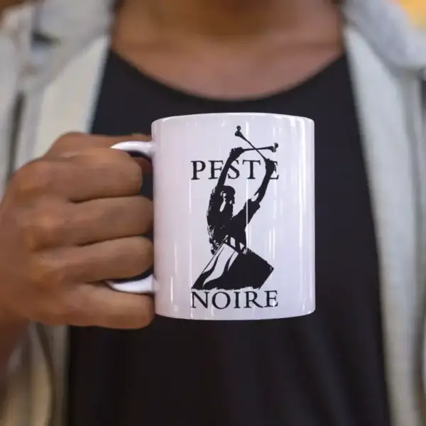Peste Noire La Chaise Dyable Coffee Mug, Black Metal Merch