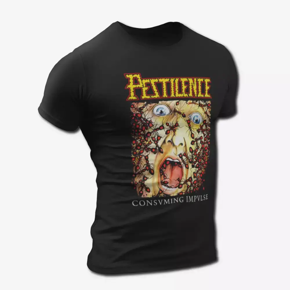 Pestilence Consuming Impulse T-Shirt, Pestilence Band Thrash Metal Merch - Image 3