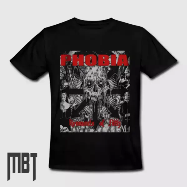 Phobia Remnants of Filth T-Shirt, Phobia Tee Shirt, Grindcore Metal, Crust Punk, Metal Merch