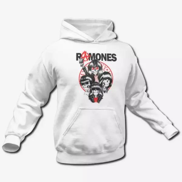Ramones Anarchy Hoodie, Punk Rock Merch