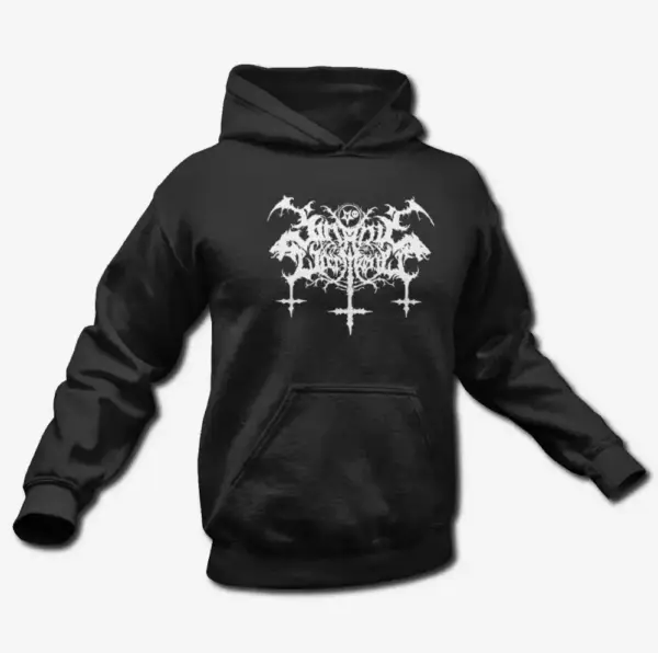 Satanic Warmaster Logo Hoodie, Black Metal Merch