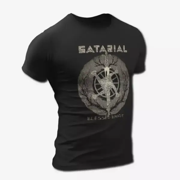 Satarial Blessed Brigit T-Shirt, Satarial Band Black Metal Merch