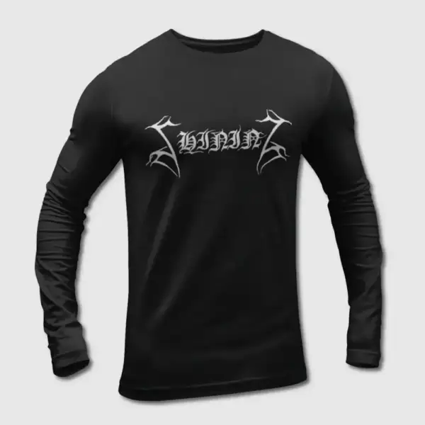 Shining Band Long Sleeve T-Shirt, Shining Logo Long Sleeve Tee-Shirt, Black Metal Merch