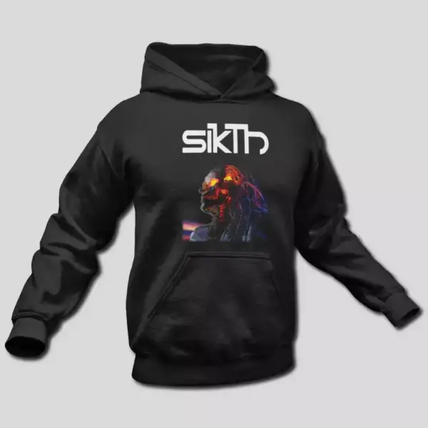 SikTh Hoodie, SikTh The Future In Whose Eyes Hooded Sweatshirt, Progressive Metal Merch - Image 2