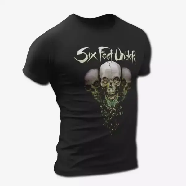 Six Feet Under Artwork T-Shirt, Six Feet Under Band Death Metal Merch