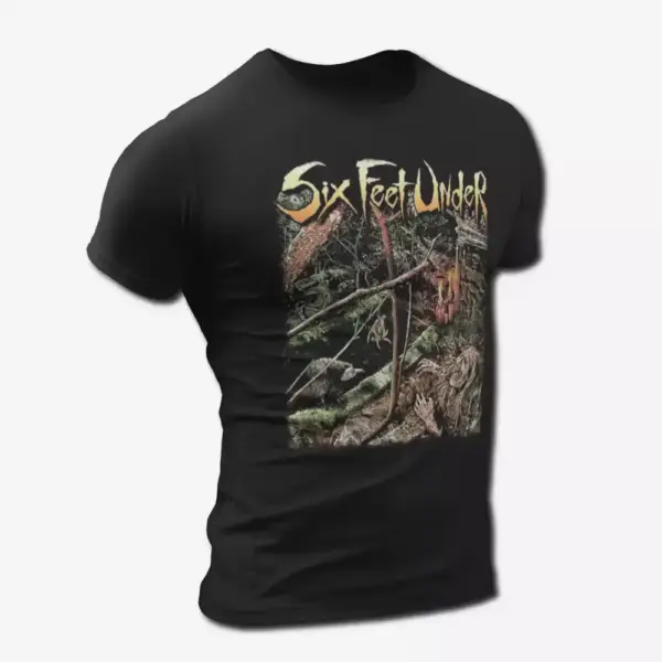 Six Feet Under Crypt of The Devil T-Shirt, Six Feet Under Band Death Metal Merch