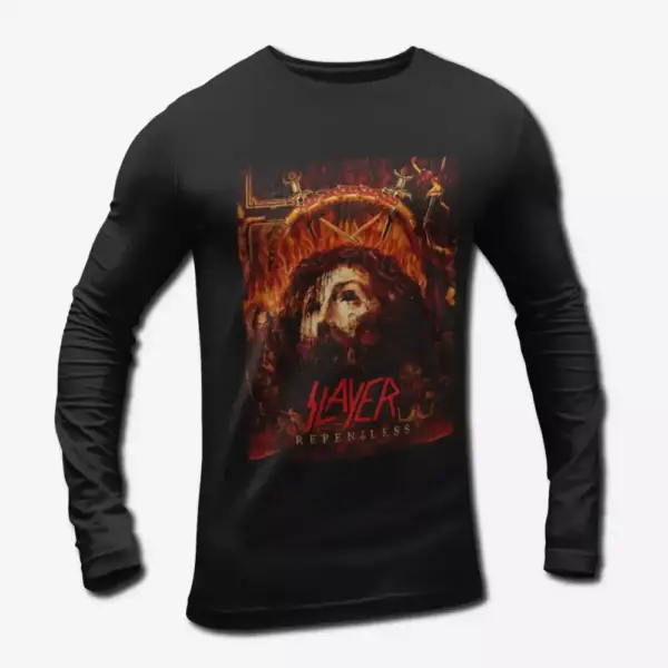 Slayer Repentless Artwork Long Sleeve T-Shirt, Slayer Thrash Metal Merch