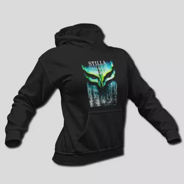 Stilla Hoodie, Stilla Synviljor Hooded Sweatshirt, Black Metal Merch
