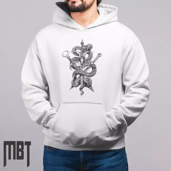 Striker Band Hoodie, Striker Artwork Hooded Sweatshirt, Heavy Metal Merch - Image 4