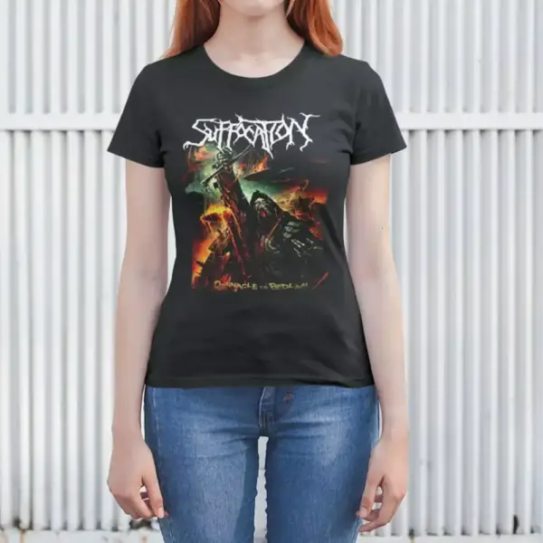 Suffocation Band T-Shirt, Suffocation Pinnacle Of Bedlam Artwork Tee Shirt, Technical Death Metal Merch - Image 2