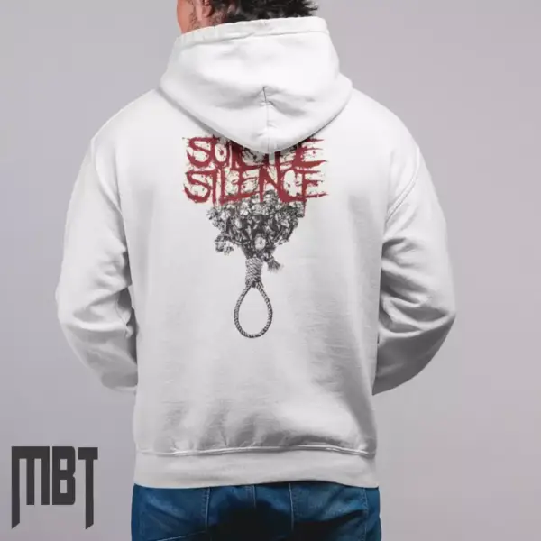 Suicide Silence Band Hoodie, Suicide Silence Logo Artwork Hooded Sweatshirt, Deathcore Merch - Image 3