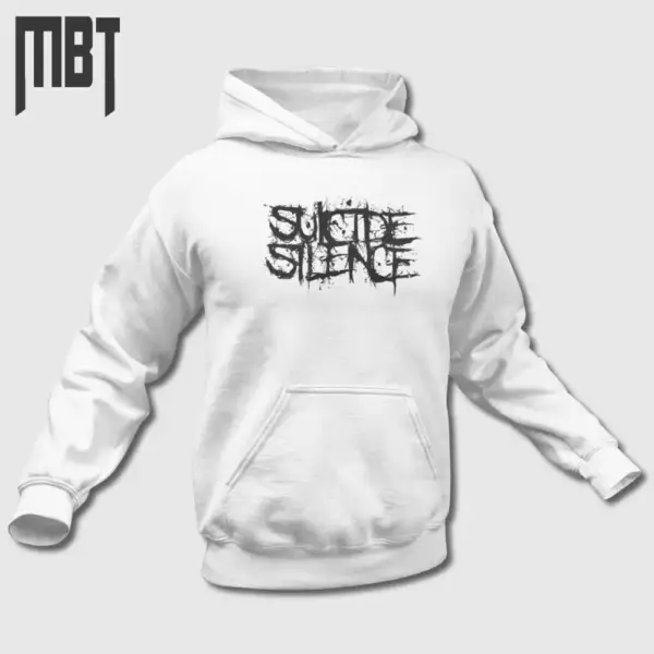 Suicide Silence Band Hoodie, Suicide Silence Logo Hooded Sweatshirt, Deathcore Merch