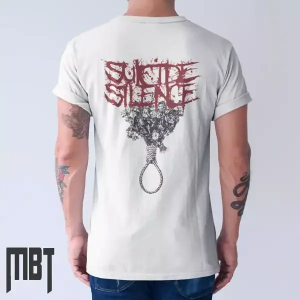 Suicide Silence Band T-Shirt, Suicide Silence Logo Artwork Tee-Shirt, Deathcore Metal Merch - Image 2