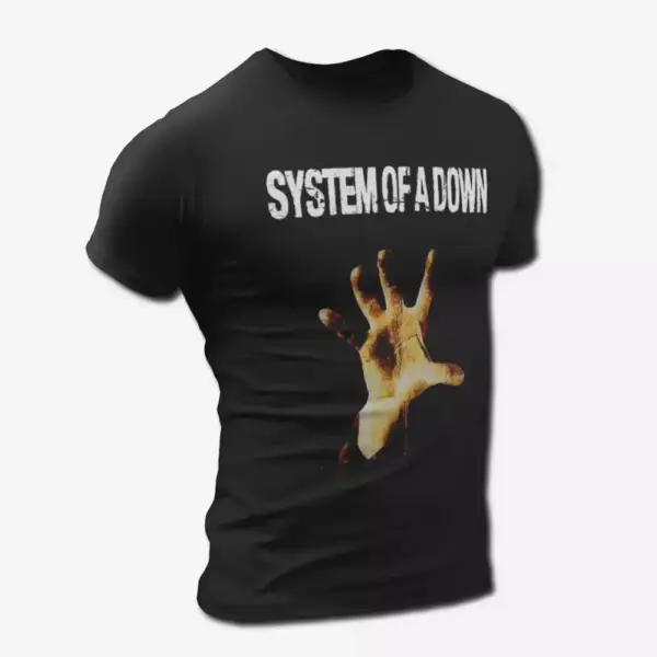 System of A Down Hand T-Shirt, System of A Down Band Alternative Metal Merch