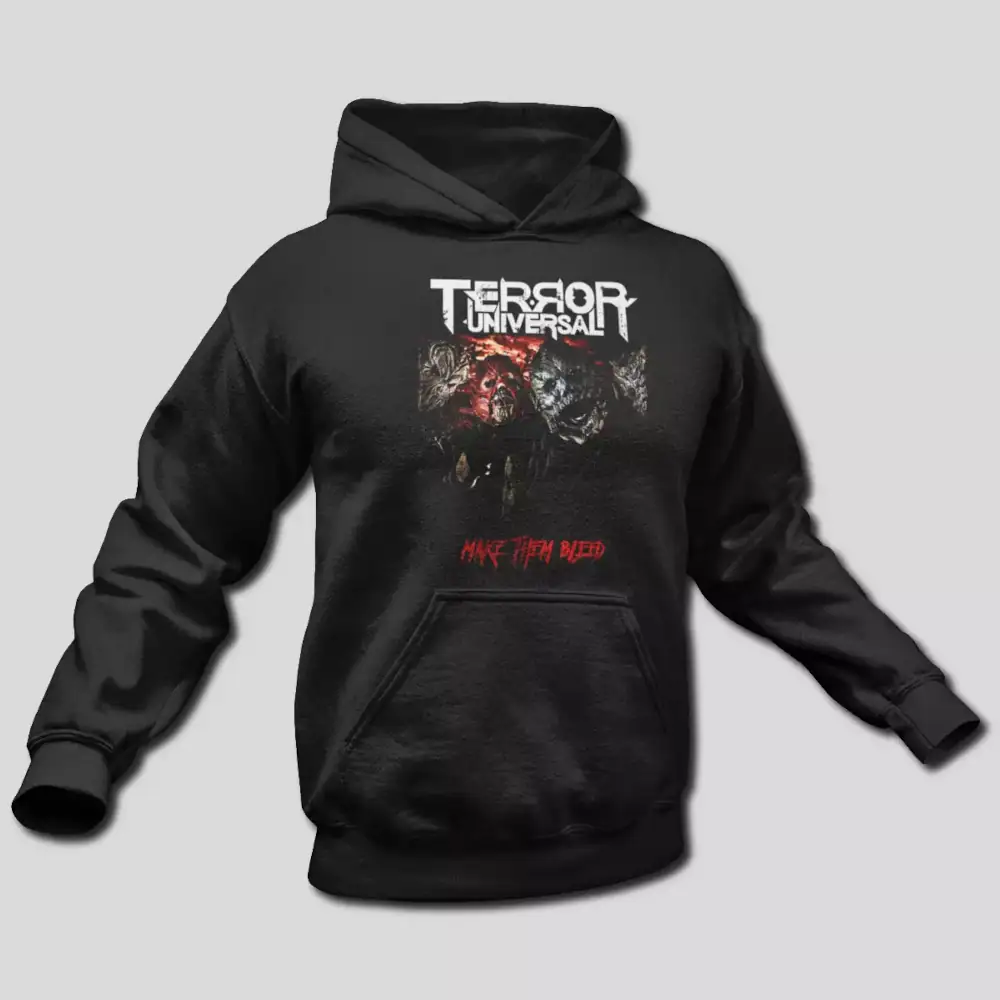 Terror Universal Hoodie, Terror Universal Make Them Bleed Hooded Sweatshirt, Industrial Metal Merch - Image 2