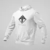 The Amenta Hoodie, The Amenta Logo Artwork White Hoodie