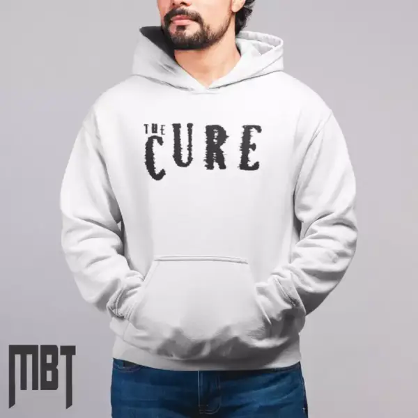 The Cure Band Hoodie, The Cure Logo Hooded Sweatshirt, Rock Merch
