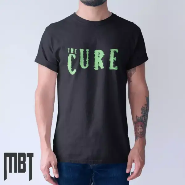 The Cure Band T-Shirt, The Cure Logo Tee-Shirt, Rock Merch