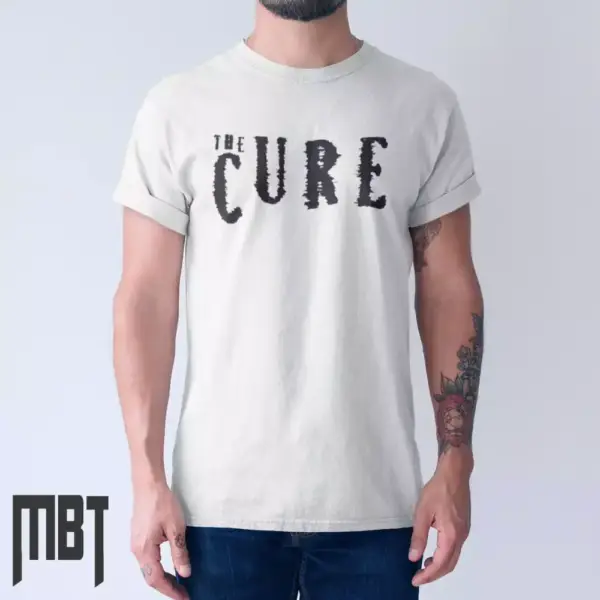 The Cure Band T-Shirt, The Cure Logo Tee-Shirt, Rock Merch