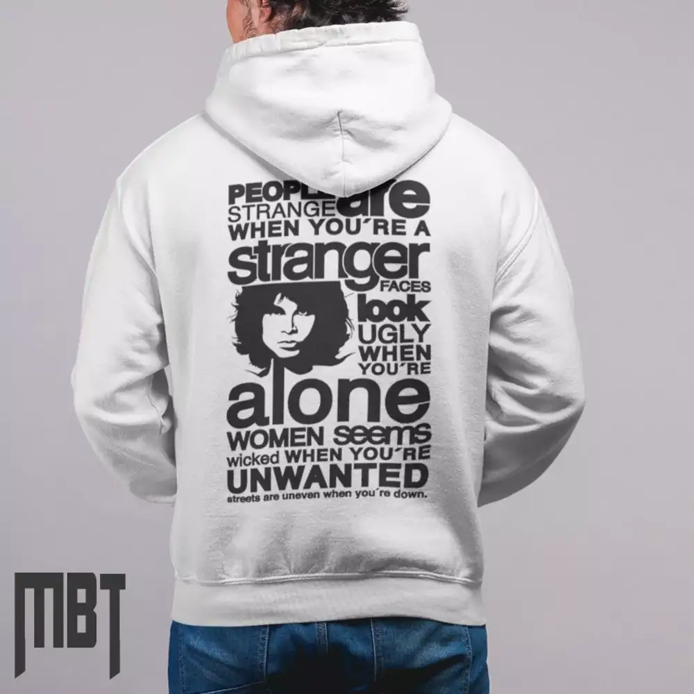 The Doors Band Hoodie, The Doors Collage Hooded Sweatshirt, Rock Merch - Image 2