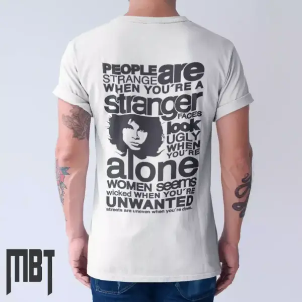 The Doors Band T-Shirt, The Doors Collage Tee-Shirt, Rock Merch - Image 2