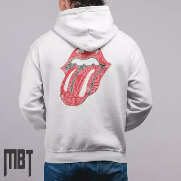 The Rolling Stones Hoodie, The Rolling Stones Satisfaction Cover Hooded Sweatshirt, Rock Merch - Image 2