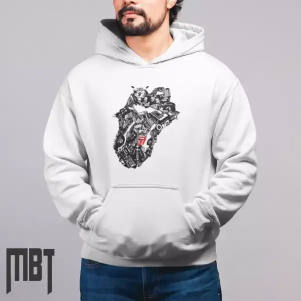 The Rolling Stones Hoodie, The Rolling Stones Satisfaction Cover Hooded Sweatshirt, Rock Merch