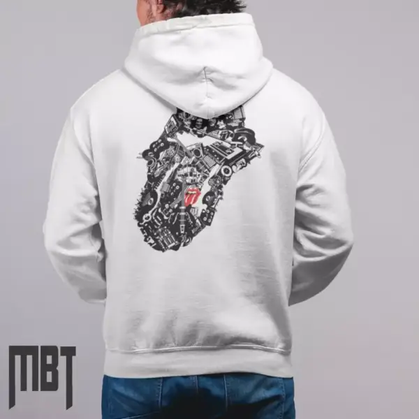 The Rolling Stones Hoodie, The Rolling Stones Satisfaction Cover Hooded Sweatshirt, Rock Merch - Image 2