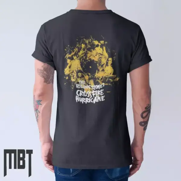 The Rolling Stones T-Shirt, The Rolling Stones Crossfire Hurricane Cover Tee-Shirt, Rock Merch - Image 2