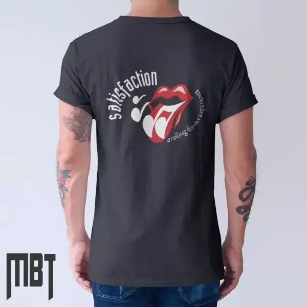 The Rolling Stones T-Shirt, The Rolling Stones Satisfaction Cover Tee-Shirt, Rock Merch - Image 2