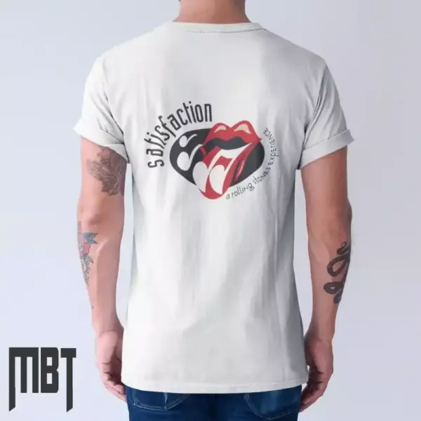 The Rolling Stones T-Shirt, The Rolling Stones Satisfaction Cover Tee-Shirt, Rock Merch - Image 2