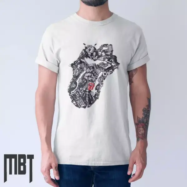 The Rolling Stones T-Shirt, The Rolling Stones Satisfaction Cover Tee-Shirt, Rock Merch