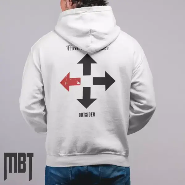 Three Days Grace Outsider Hoodie, Three Days Grace Hooded Sweatshirt, Rock Merch, Metal Merch - Image 2