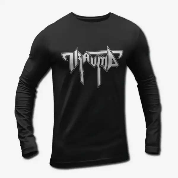 Trauma Band Logo Long Sleeve T-Shirt, Death Metal Merch